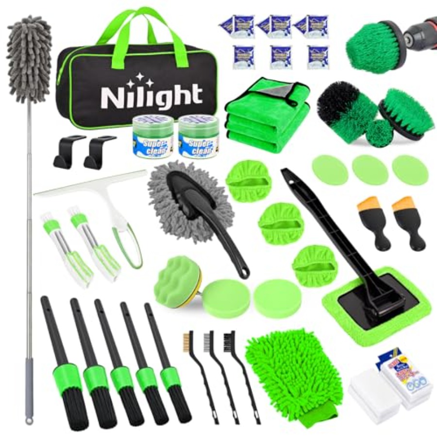 Interior Detailing Kit - 52PCS Car Detailing Kit Auto Cleaning