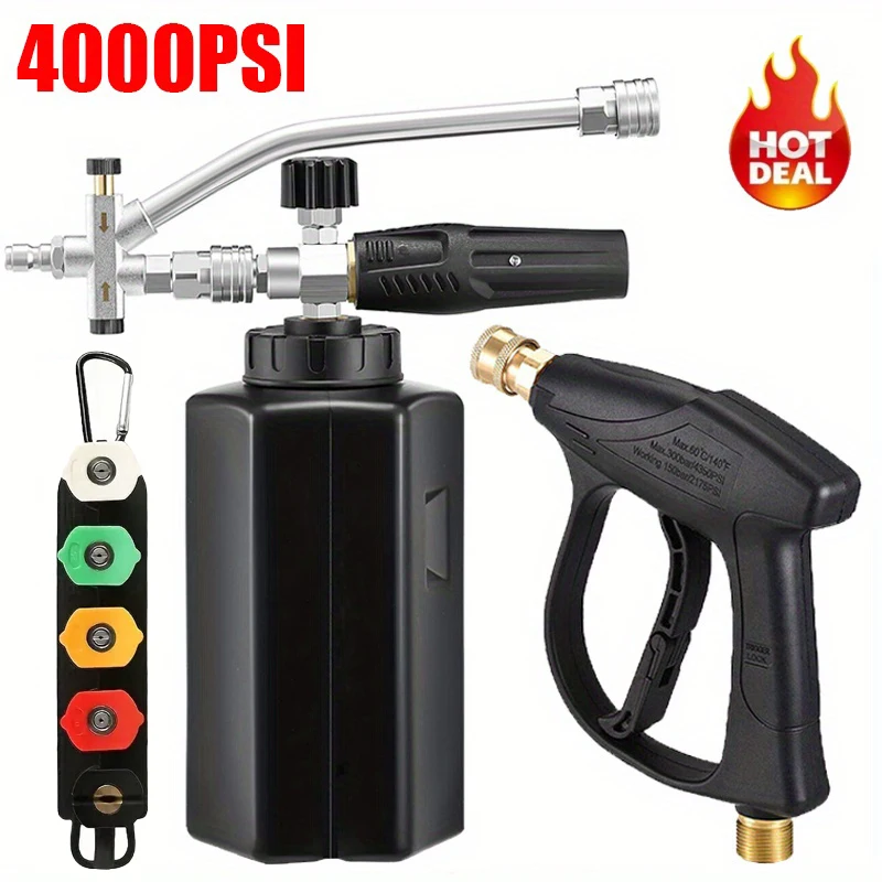 Foam Cannon Car Wash - 4000PSI Foam Cannon High Pressure Washer