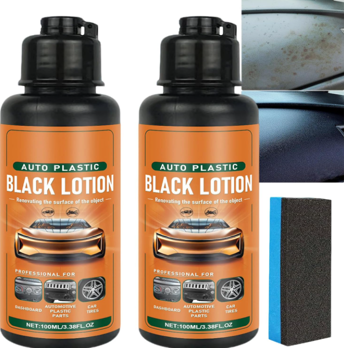 Trim Restorer Plastic - Auto Plastic Restorer Kit 3-in-1 Black