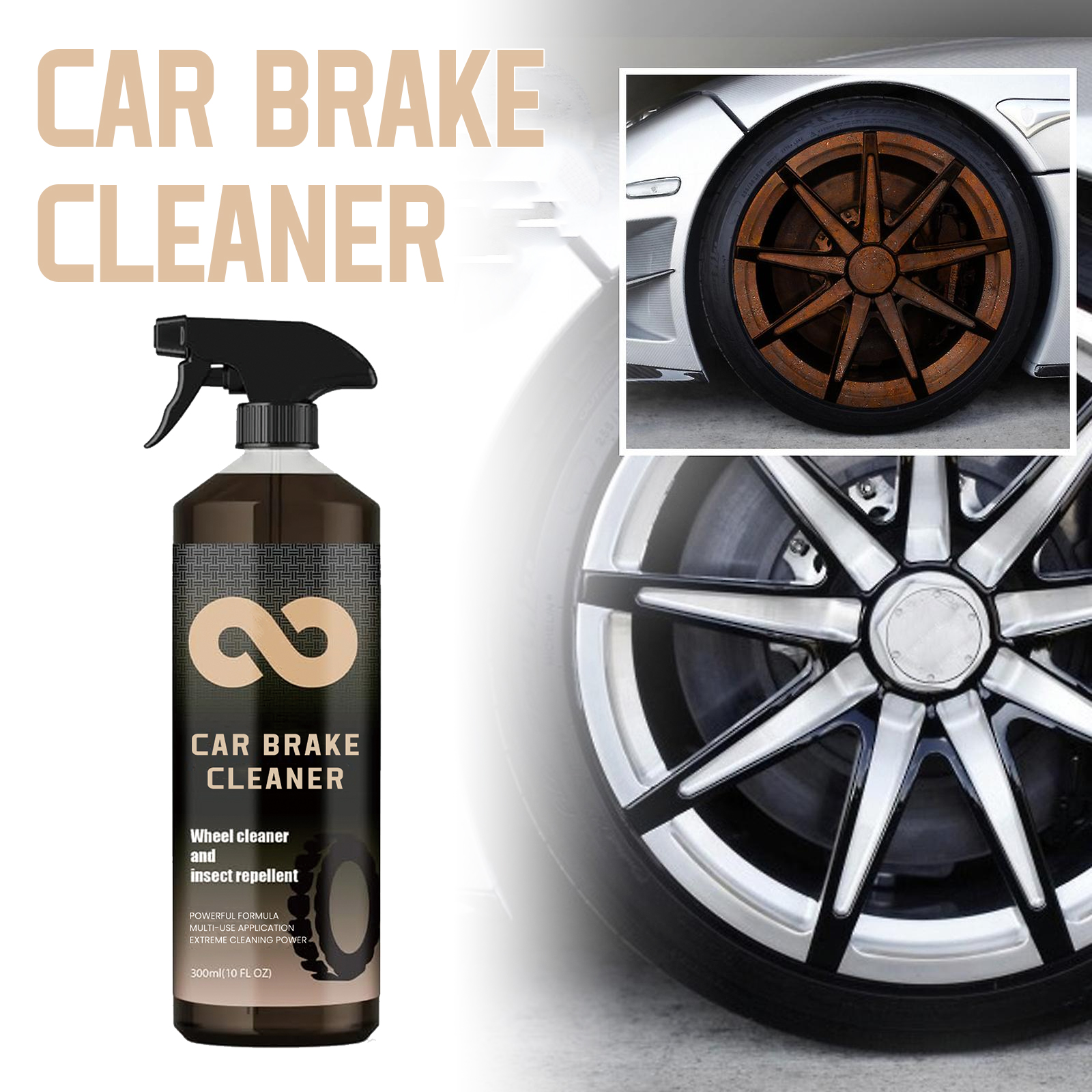 Wheel Cleaner Alloy - Car Wheel Cleaner Spray Non-Acid Car