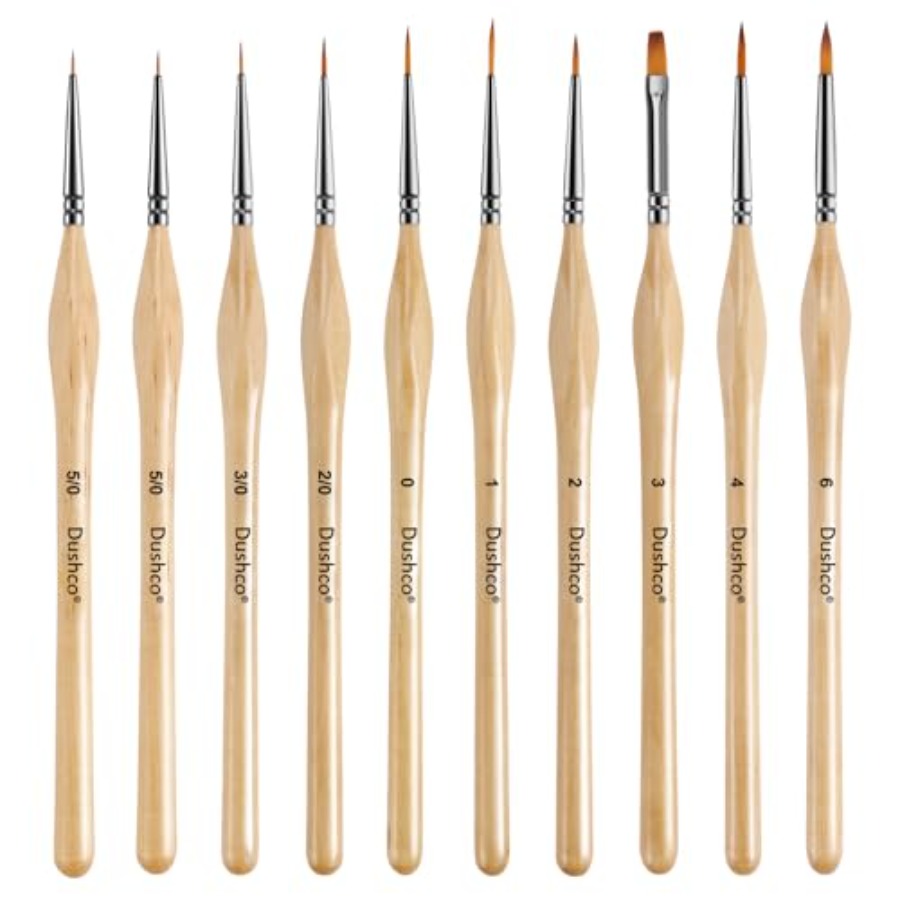 10 pcs Miniature Detail Paint  - Detailing Brush Set incelemesi ve fiyatı
