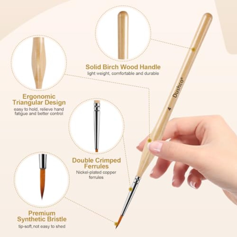 10 pcs Miniature Detail Paint  - Detailing Brush Set incelemesi ve fiyatı