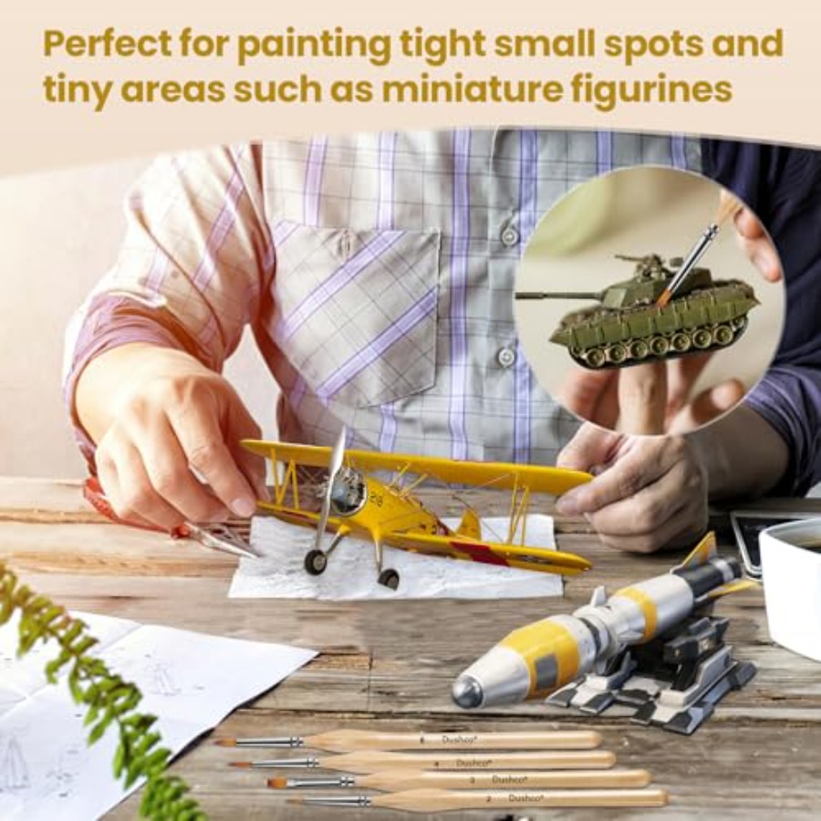 10 pcs Miniature Detail Paint  - Detailing Brush Set incelemesi ve fiyatı