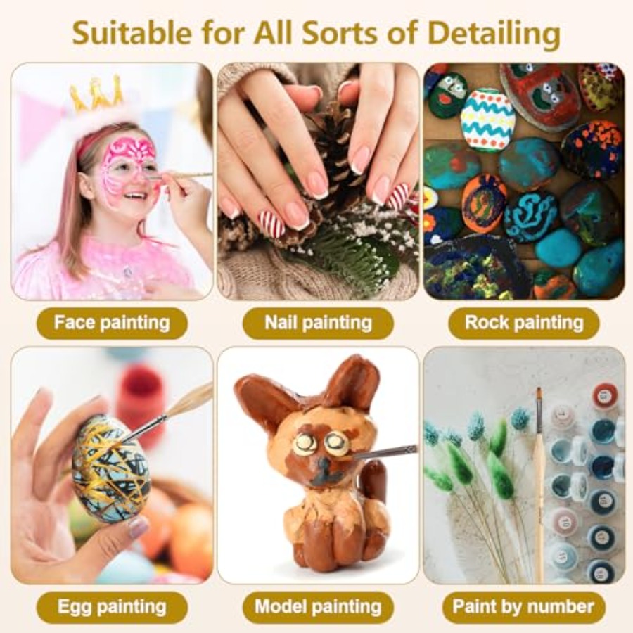 10 pcs Miniature Detail Paint  - Detailing Brush Set incelemesi ve fiyatı