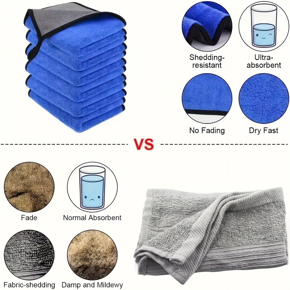 1-10pcs Microfiber Car Cleanin - Microfiber Towel Detailing incelemesi ve fiyatı