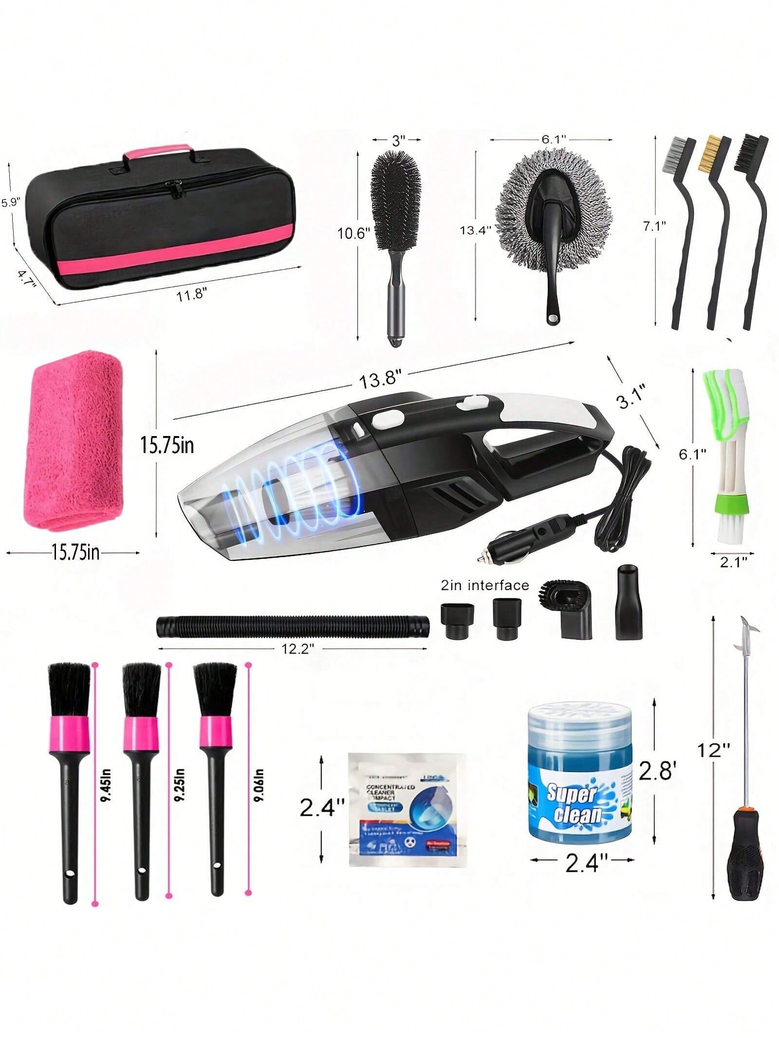 25pcs Car Cleaning Wash Kit In - Interior Detailing Kit incelemesi ve fiyatı