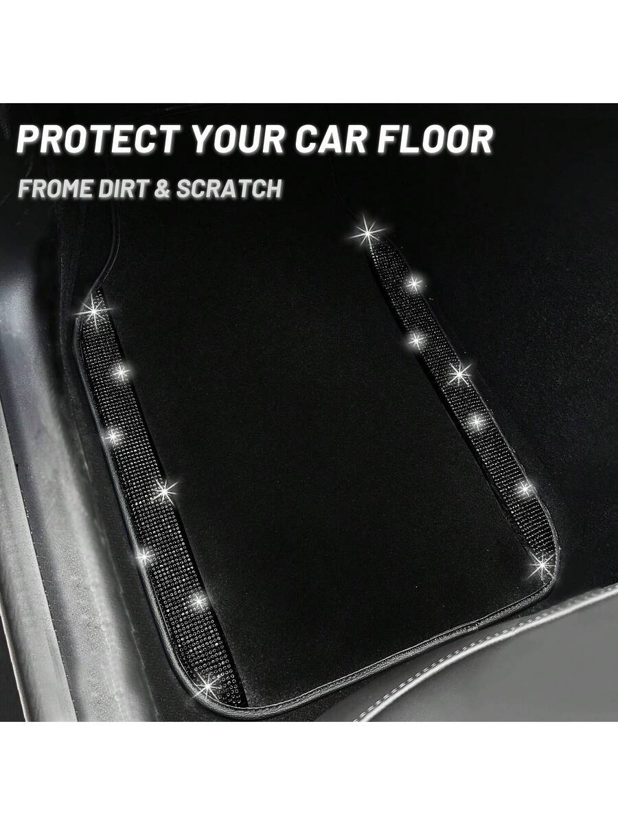 Bling Car Floor Mats Set With  - Dirt Brush Interior incelemesi ve fiyatı