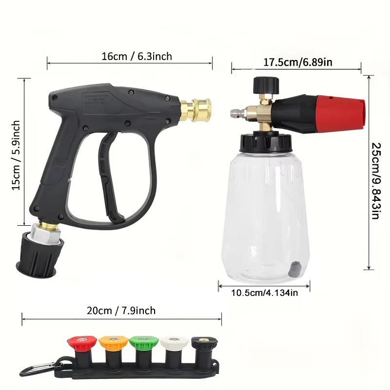 Snow Foam Cannon Lance Kit Com - Pressure Washer Foam Gun incelemesi ve fiyatı