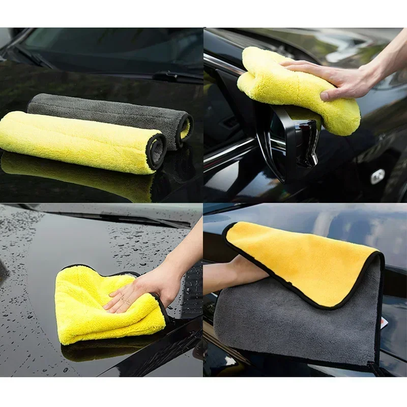 1/5PCS Thickened Car Washing T - Microfiber Towel Detailing incelemesi ve fiyatı