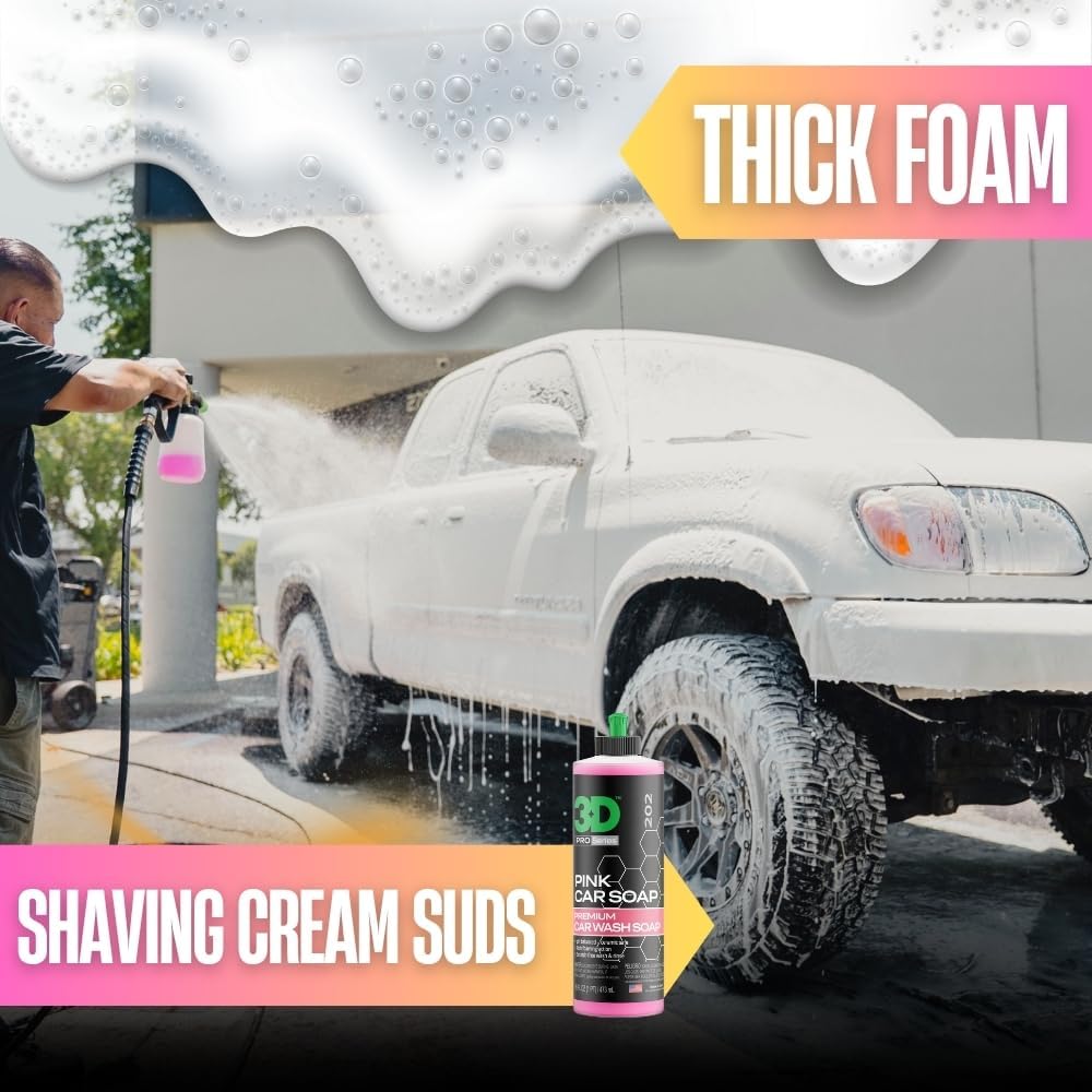 3D Pink Car Soap 16 oz pH Neut - Car Shampoo Ph incelemesi ve fiyatı