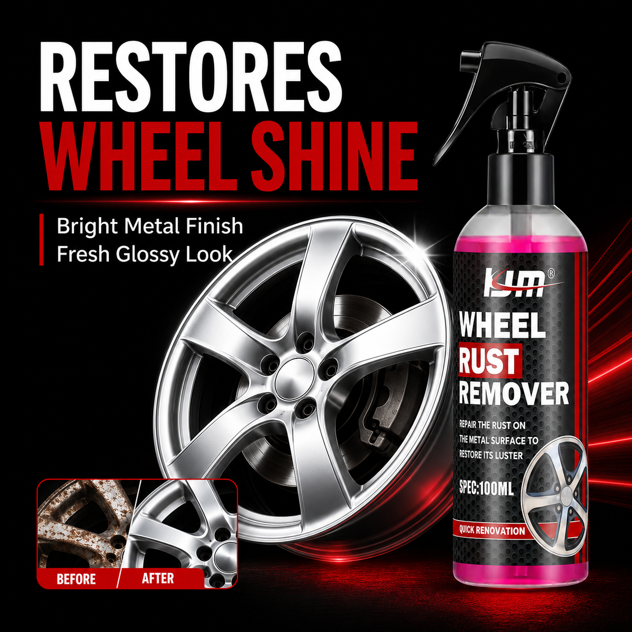 KJM Wheel Cleaner For Car Rims - Wheel Cleaner Alloy incelemesi ve fiyatı