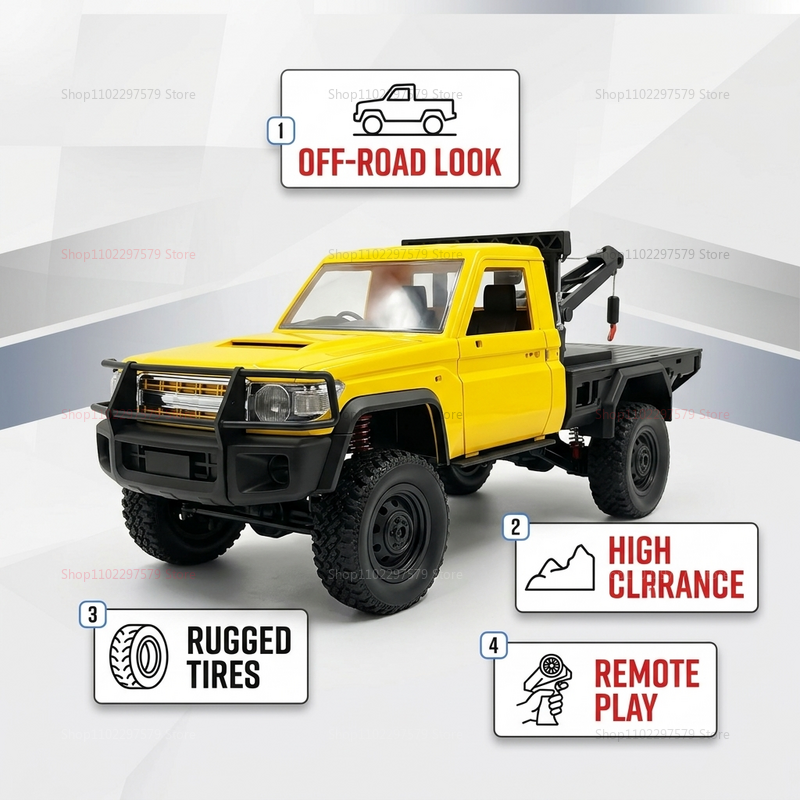 MN82T 1:12 2.4G RC Crawler Hoi - Dirt Brush Interior incelemesi ve fiyatı