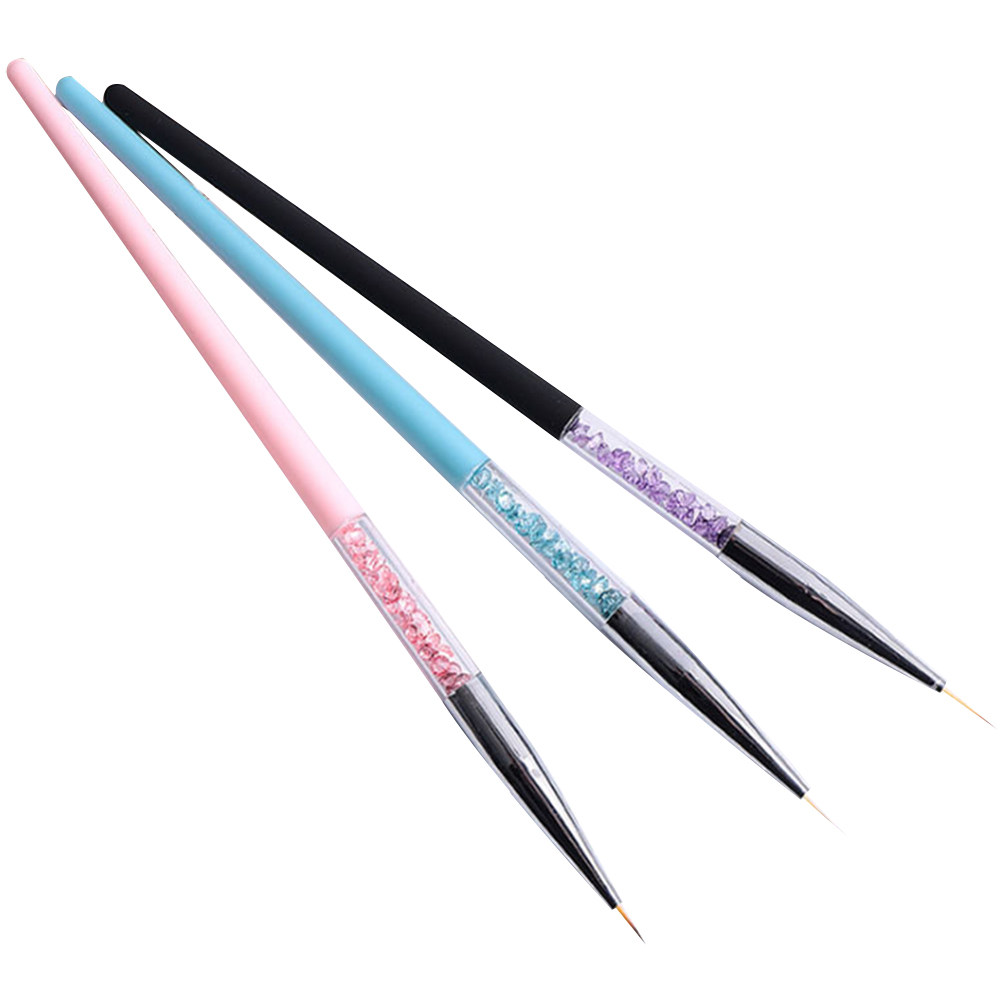 3Pcs Nail Art Pen Set Fine Tip - Detailing Brush Set incelemesi ve fiyatı