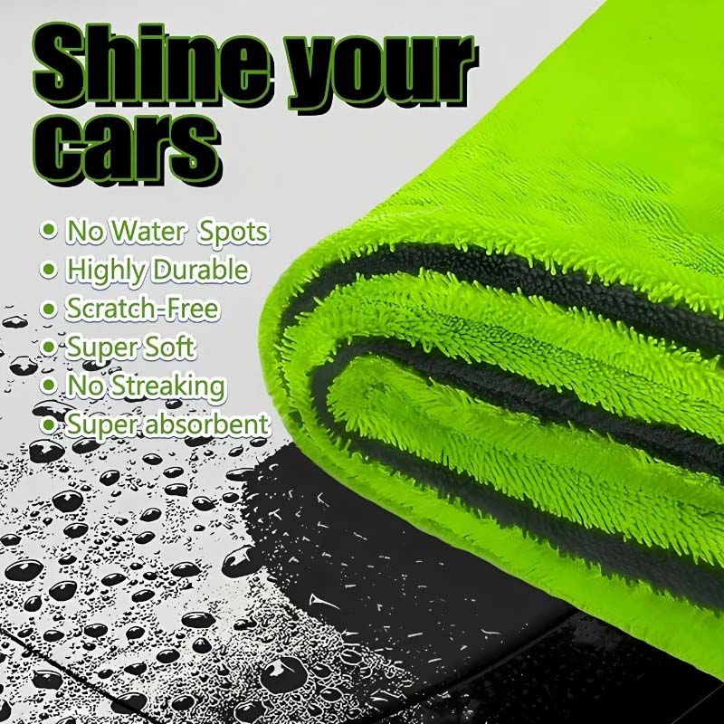 1PC 1000GSM Dual-Sided Microfi - Microfiber Towel Detailing incelemesi ve fiyatı