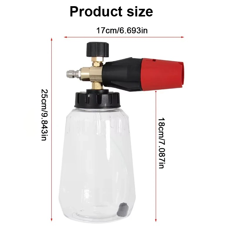 Adjustable Snow Foam Lance 1L  - Foam Cannon Car Wash incelemesi ve fiyatı
