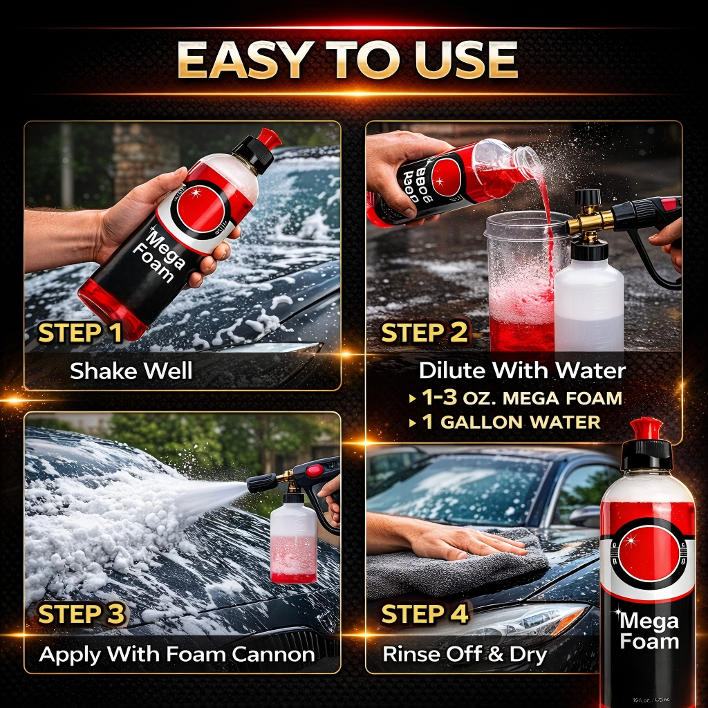 ASAM’S Mega Foam Car Wash Soap - Car Shampoo Ph incelemesi ve fiyatı