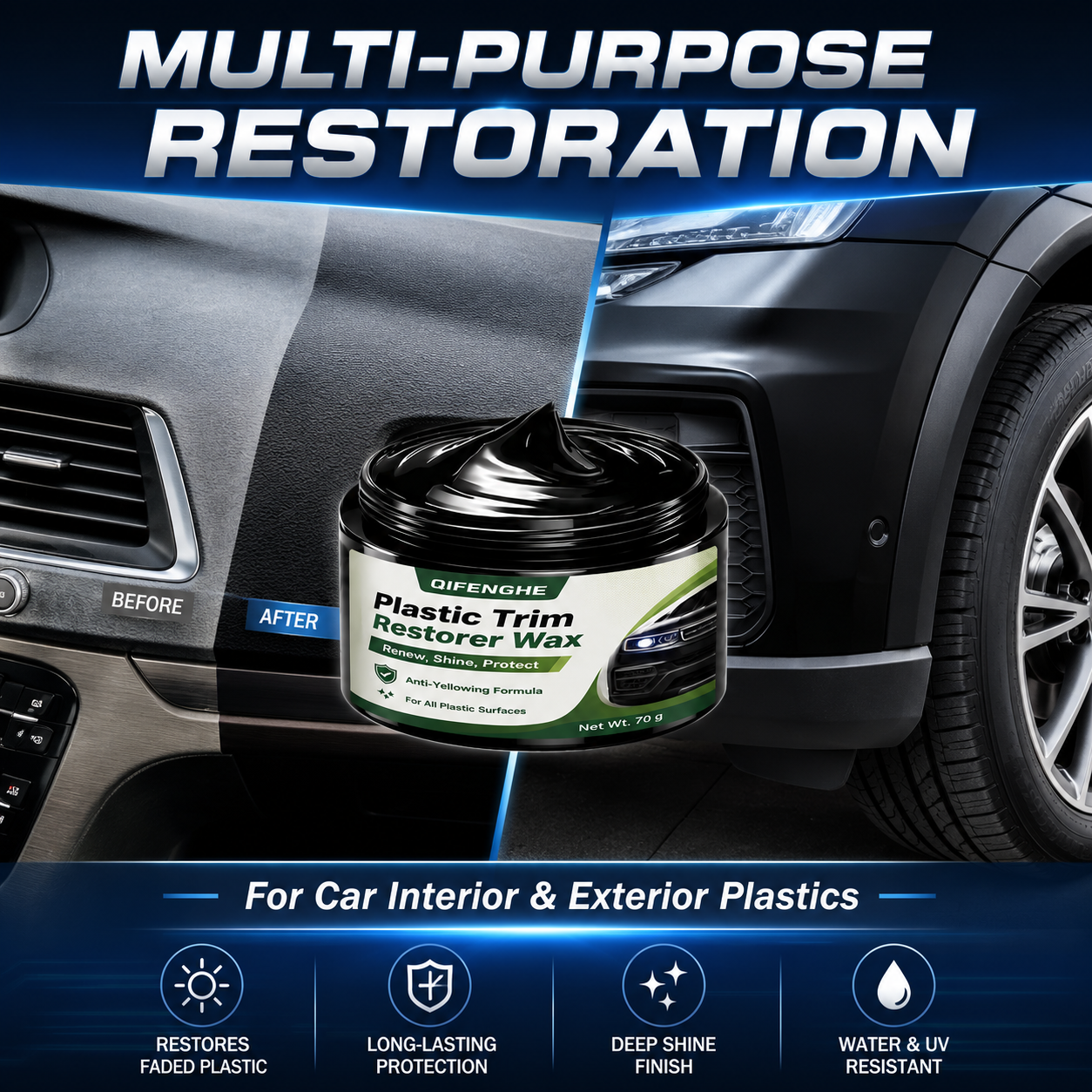 Plastic Coating Renewal Wax Ca - Trim Restorer Plastic incelemesi ve fiyatı